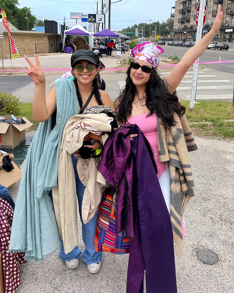 Two $1 sale customer with hauls